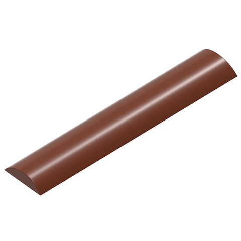 0243 CF Форма для шоколаду "Круглий батончик" 125х24 мм h 6 мм, 1х8 шт./14 г