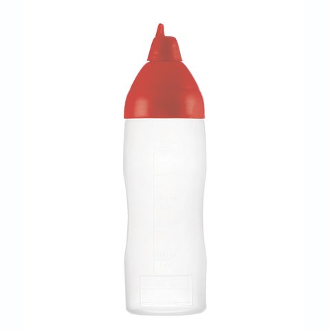 02554 Пляшка для соусу 350 мл (червона)