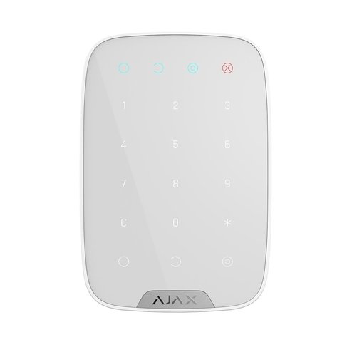 Бездротова сенсорна клавіатура Ajax KeyPad White + Безкоштовна доставка